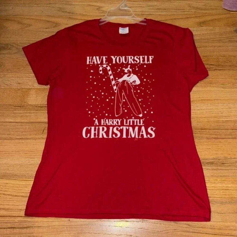 Harry Styles Christmas tee medium
